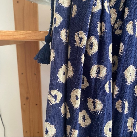 Free People Blue Indigo Combo Molly Floral Tunic S - Picture 10 of 15